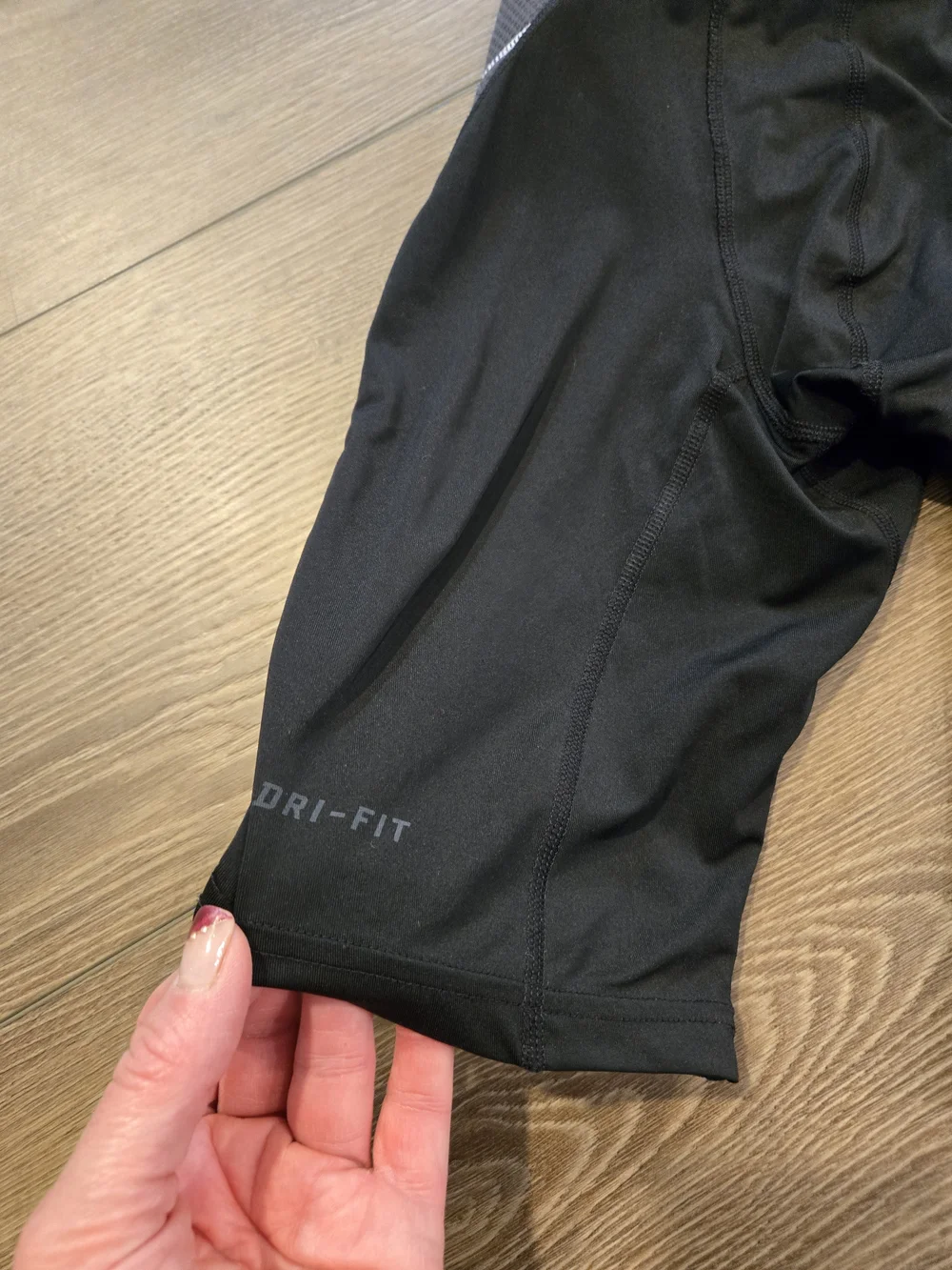 Nike Mens Black & Gray Dri-FIT Compression Shorts